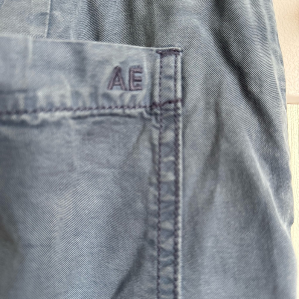American Eagle Outfitters Slate Blue Cargo Jogger Drawstring Pants Size Medium - Picture 7 of 9